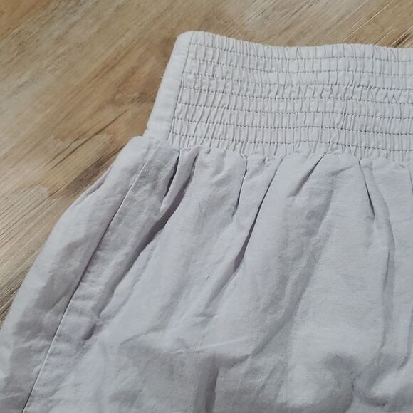 🔺️Stooshy Grayish Lavender Floral Embroider Textured Skirt Large - Picture 3 of 8
